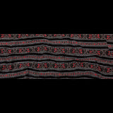 Famous NYC Designer American Beauty and Black Striped Acrylic Tweed