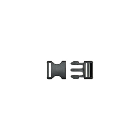 Lucille Italian Small Black Plastic Release Buckle
