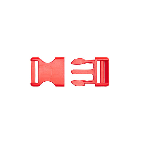 Lucille Italian Medium Fiery Red Plastic Release Buckle