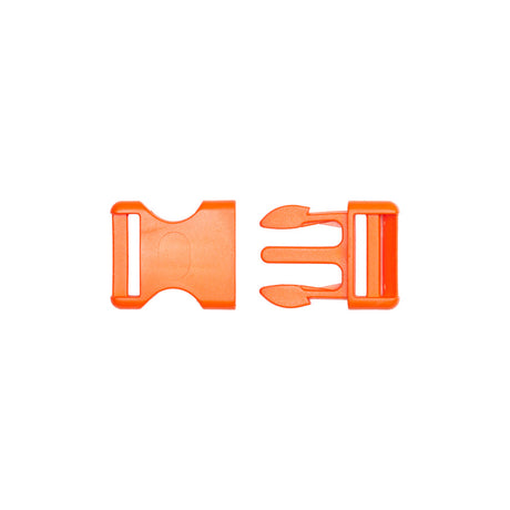 Lucille Italian Medium Red Orange Plastic Release Buckle