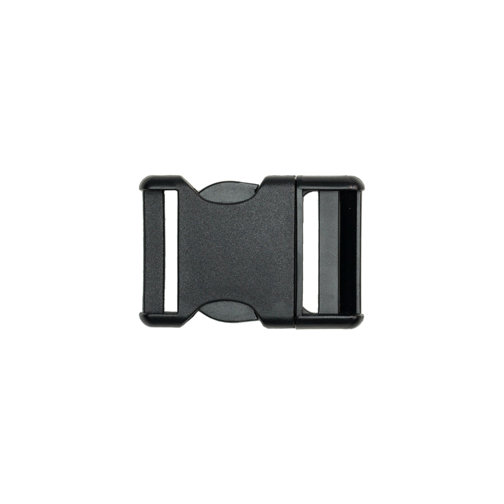 Lucille Italian Large Black Plastic Release Buckle
