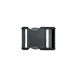Lucille Italian Large Black Plastic Release Buckle