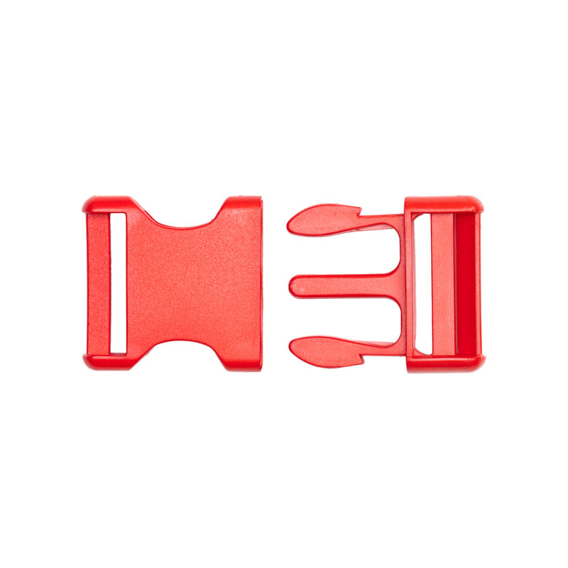 Lucille Lucille Italian Large Fiery Red Plastic Release Buckle