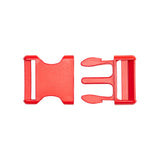 Lucille Lucille Italian Large Fiery Red Plastic Release Buckle