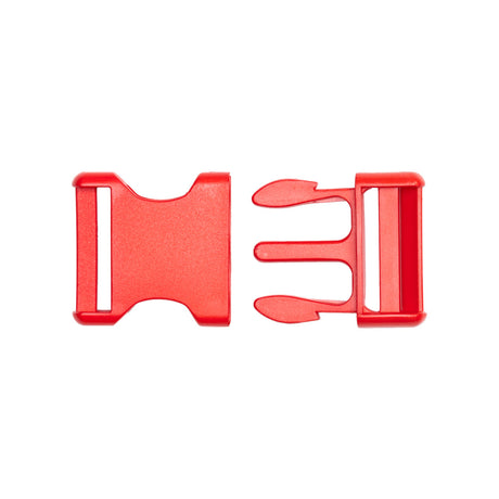 Lucille Lucille Italian Large Fiery Red Plastic Release Buckle