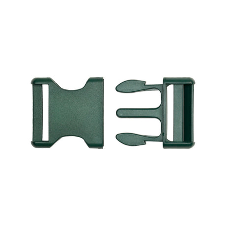 Lucille Italian Large Hunter Green Plastic Release Buckle