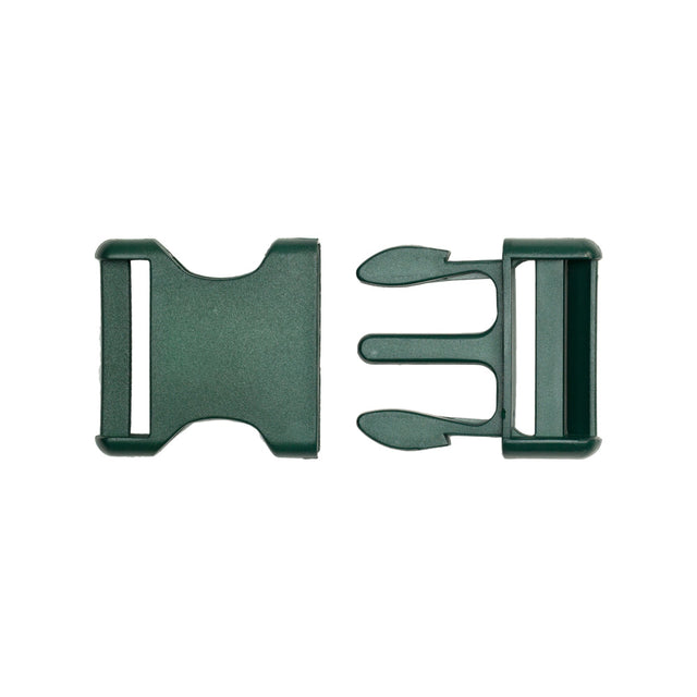 Lucille Italian Large Hunter Green Plastic Release Buckle