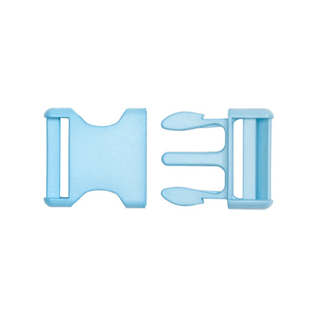 Lucille Italian Large Plume Blue Plastic Release Buckle