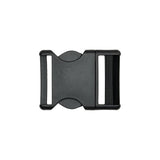 Lucille Italian Extra Large Black Plastic Release Buckle