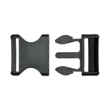 Lucille Italian Extra Large Black Plastic Release Buckle