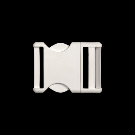 Lucille Italian Extra Large Cloud Dancer Plastic Release Buckle