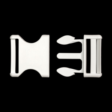 Lucille Italian Extra Large Cloud Dancer Plastic Release Buckle