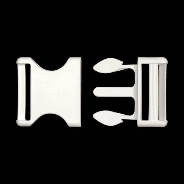 Lucille Italian Extra Large Cloud Dancer Plastic Release Buckle