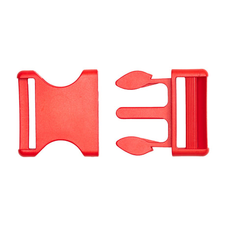 Lucille Italian Extra Large Fiery Red Plastic Release Buckle