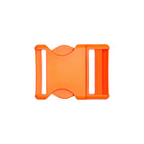 Lucille Italian Extra Large Red Orange Plastic Release Buckle