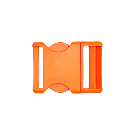 Lucille Italian Extra Large Red Orange Plastic Release Buckle