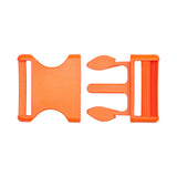 Lucille Italian Extra Large Red Orange Plastic Release Buckle