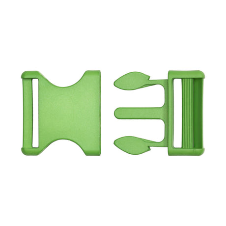 Lucille Italian Extra Large Jasmine Green Plastic Release Buckle
