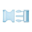 Lucille Italian Extra Large Plume Blue Plastic Release Buckle