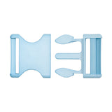 Lucille Italian Extra Large Plume Blue Plastic Release Buckle