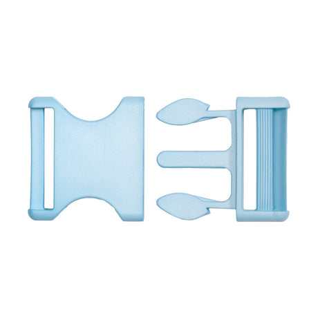 Lucille Italian Extra Large Plume Blue Plastic Release Buckle