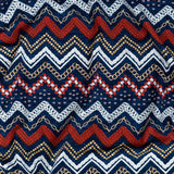 Compression Swimwear Tricot, UV Protective with Aloe Vera Microcapsules - Red and Navy Peony Nautical Ropes - Caye Collection