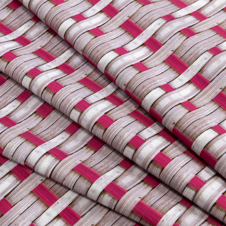 Pink and Mauve Shadows Wicker Basket Caye UV Protective Compression Swimwear Tricot with Aloe Vera Microcapsules