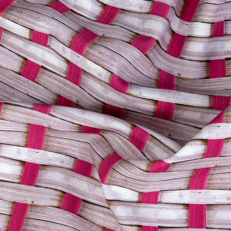 Pink and Mauve Shadows Wicker Basket Caye UV Protective Compression Swimwear Tricot with Aloe Vera Microcapsules