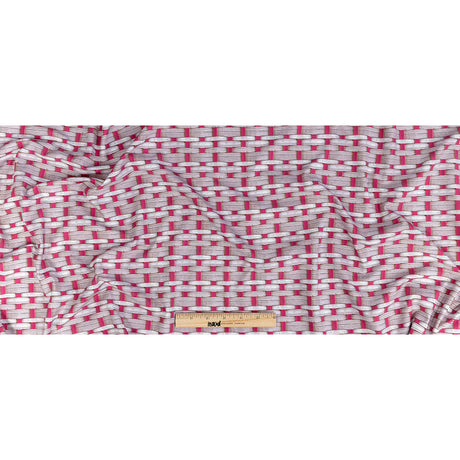 Pink and Mauve Shadows Wicker Basket Caye UV Protective Compression Swimwear Tricot with Aloe Vera Microcapsules