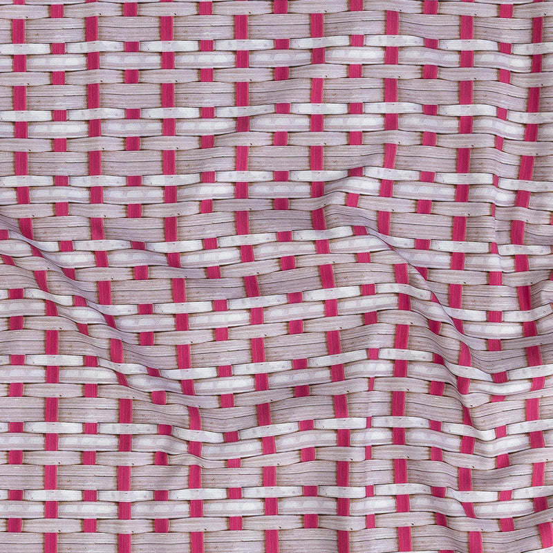 Pink and Mauve Shadows Wicker Basket Caye UV Protective Compression Swimwear Tricot with Aloe Vera Microcapsules