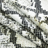 Compression Swimwear Tricot, UV Protective with Aloe Vera Microcapsules - White and Black Python - Caye Collection