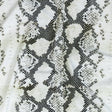 Compression Swimwear Tricot, UV Protective with Aloe Vera Microcapsules - White and Black Python - Caye Collection