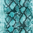 Compression Swimwear Tricot, UV Protective with Aloe Vera Microcapsules - Turquoise Python - Caye Collection