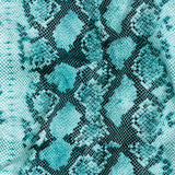 Compression Swimwear Tricot, UV Protective with Aloe Vera Microcapsules - Turquoise Python - Caye Collection