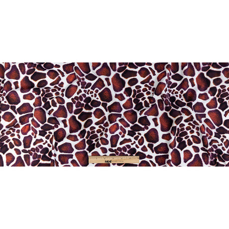 Brown Giraffe Caye UV Protective Compression Swimwear Tricot with Aloe Vera Microcapsules