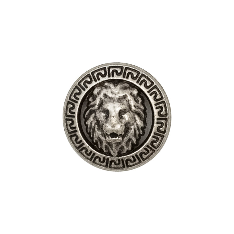 Italian Silver Metal Crest Shank Button - 32L/20mm