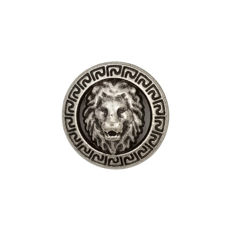 Italian Silver Metal Crest Shank Button - 32L/20mm