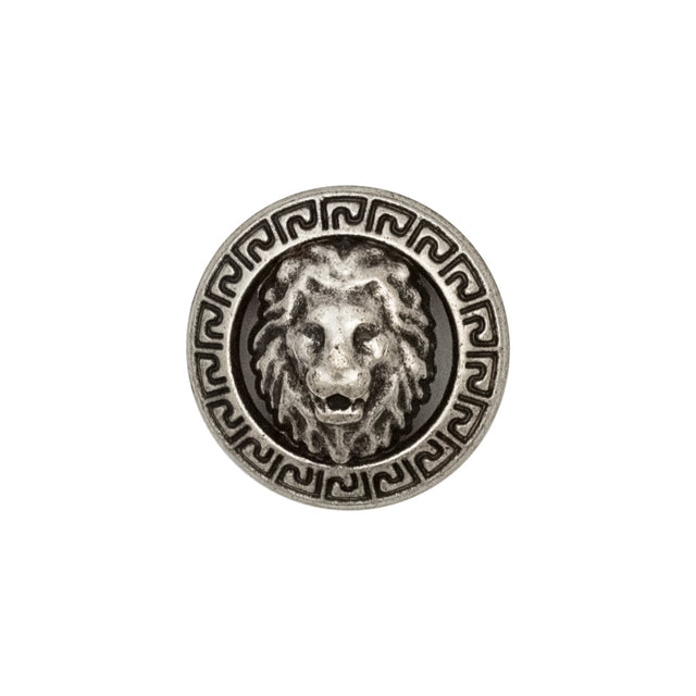 Italian Silver Metal Crest Shank Button - 32L/20mm