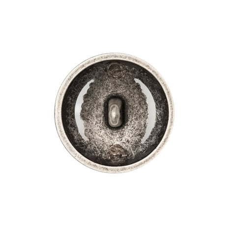 Italian Silver Metal Crest Shank Button - 36L/23mm