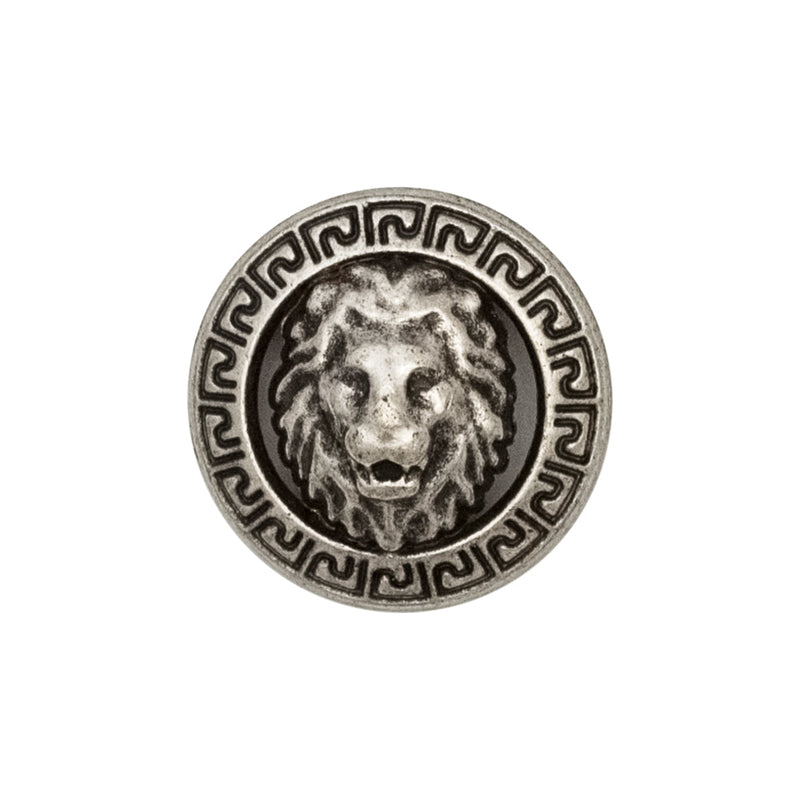 Italian Silver Metal Crest Shank Button - 36L/23mm