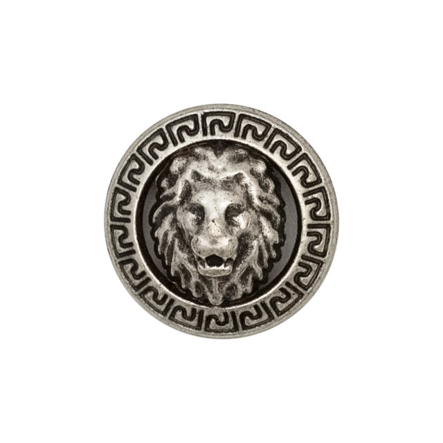 Italian Silver Metal Crest Shank Button - 36L/23mm