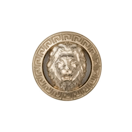 Italian Gold Metal Crest Shank Button - 36L/23mm