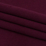 Italian Burgundy and Shaved Chocolate Reversible Wool Double Knit