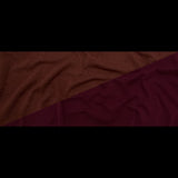 Italian Burgundy and Shaved Chocolate Reversible Wool Double Knit