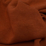 Italian Baked Clay and Carob Brown Reversible Wool Double Knit