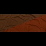Italian Baked Clay and Carob Brown Reversible Wool Double Knit