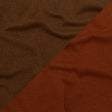 Italian Baked Clay and Carob Brown Reversible Wool Double Knit