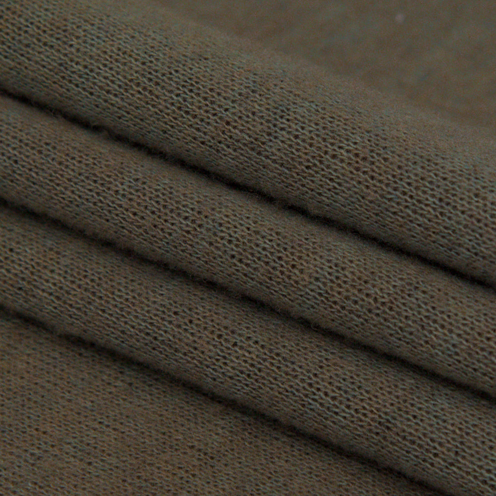 Italian Brindle and Coffee Liqueur Reversible Wool Double Knit