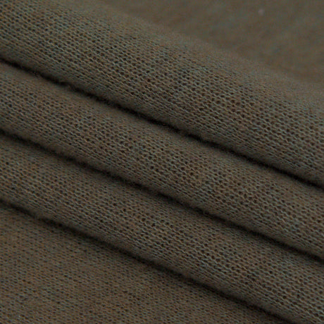 Italian Brindle and Coffee Liqueur Reversible Wool Double Knit