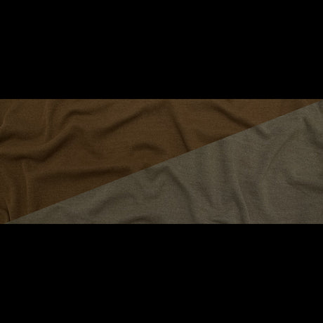 Italian Brindle and Coffee Liqueur Reversible Wool Double Knit